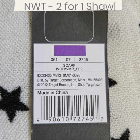 Odiva & Mossimo Shawls - 2 for 1 - Picture 5 of 6